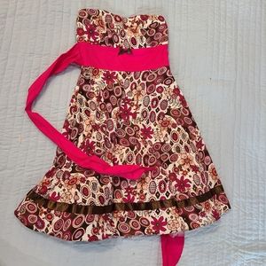 Pink paisley dress
